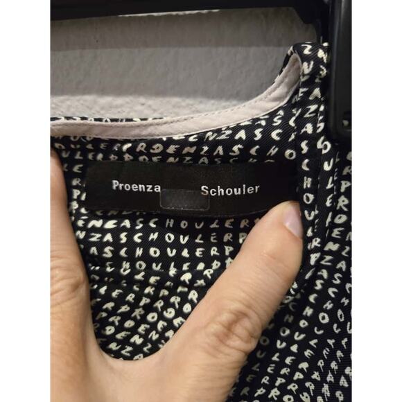 Proenza Schouler Women's Silk Scarf Top Size 4 Multicolor Sleeveless - Picture 9 of 13